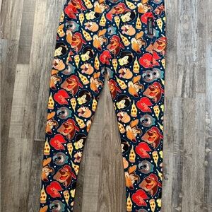 All Dogs Go to Heaven Cartoon Print Leggings Arrow Trend